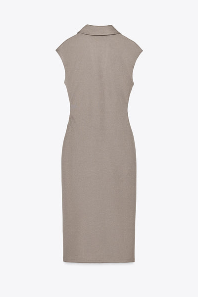 Nia – Draped Shirt Dress