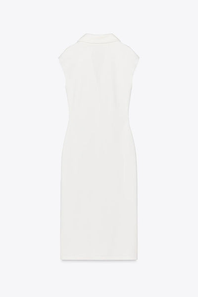 Nia – Draped Shirt Dress