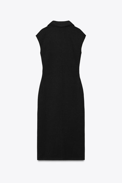 Nia – Draped Shirt Dress