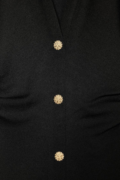 Nia – Draped Shirt Dress