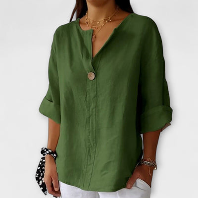 Joyce – Elegant V-Neck Blouse