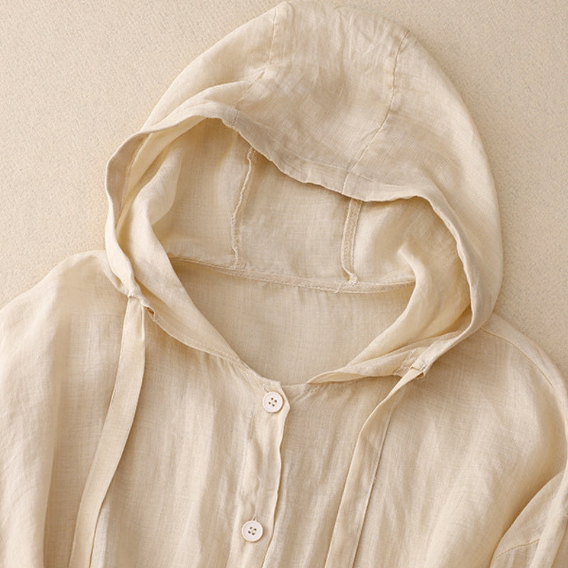 Rumi – Linen Hoodie