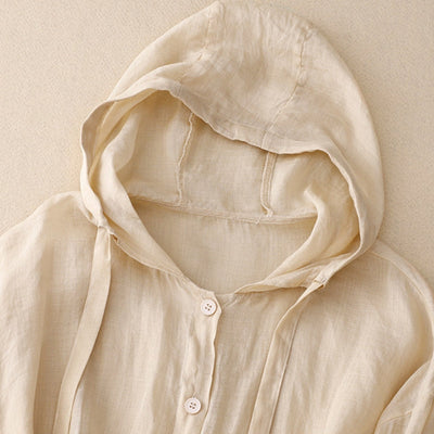 Rumi – Linen Hoodie