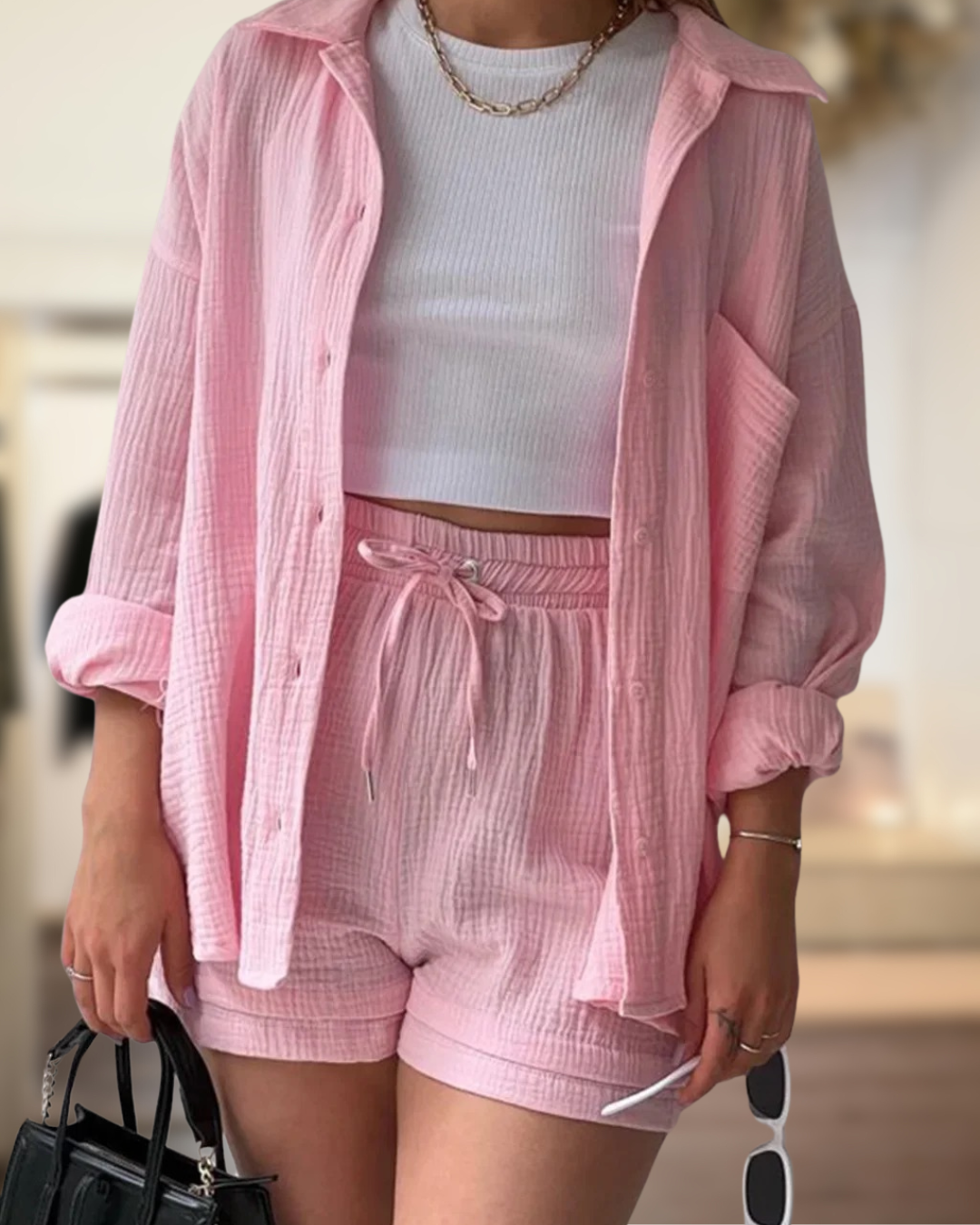 Isla- basic relaxed two-piece set