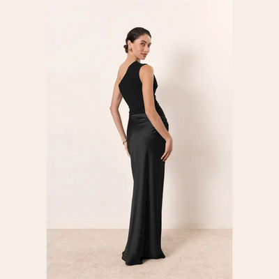 Alina - One Shoulder Pleated Dress