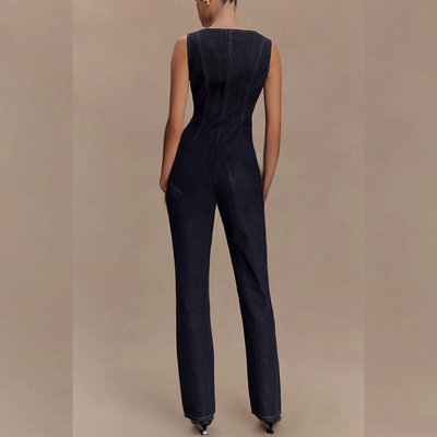 Adriane – Sculpted Denim Set
