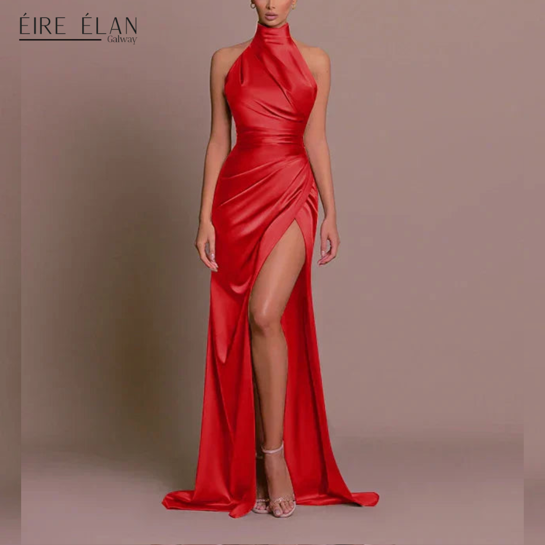 Noelya – Sleek Slit Gown