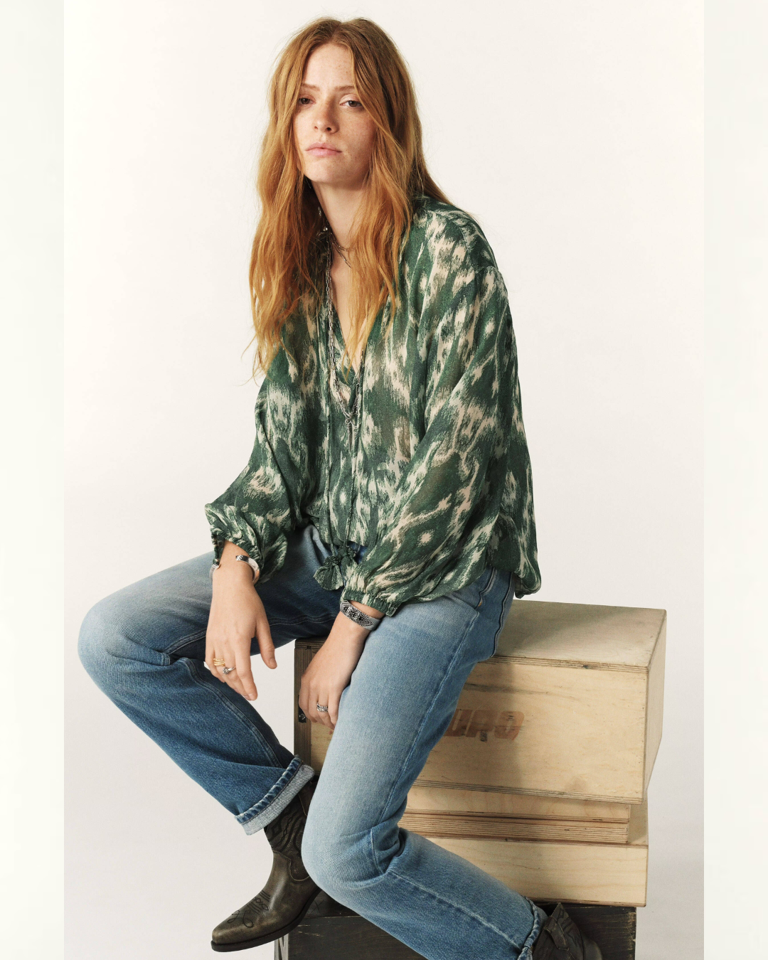 Nuala – Ikat Style Blouse