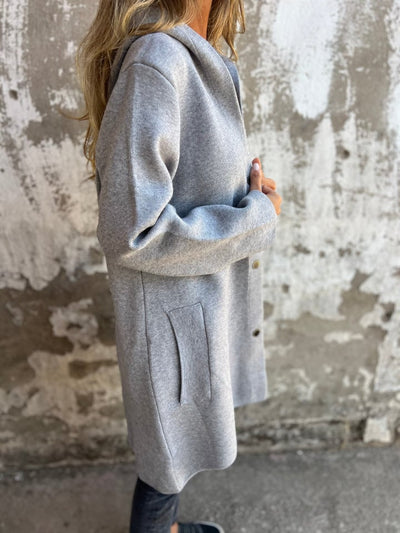 Joanna - Single Breasted Hooded Jacket