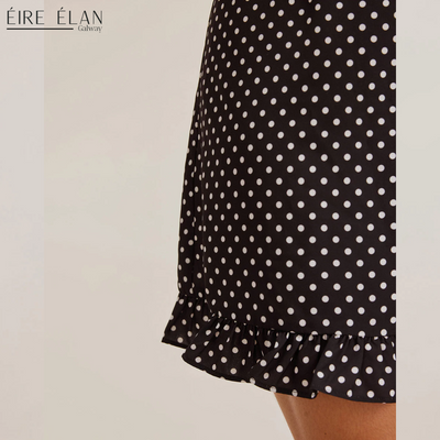 Helen – Polka Lace Mini Dress
