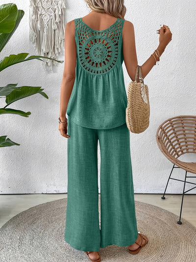 Regina – Crochet Back Lounge Set