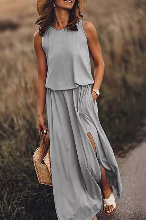 Sophie - Breezy Slit Dress