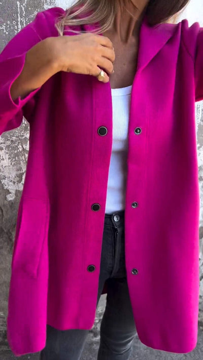 Joanna - Single Breasted Hooded Jacket