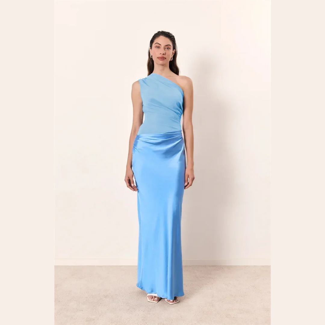 Alina - One Shoulder Pleated Dress