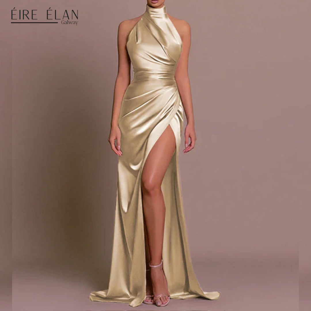 Noelya – Sleek Slit Gown
