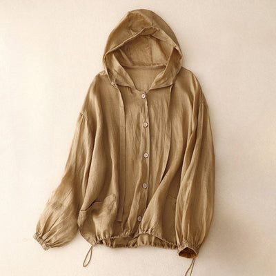 Rumi – Linen Hoodie