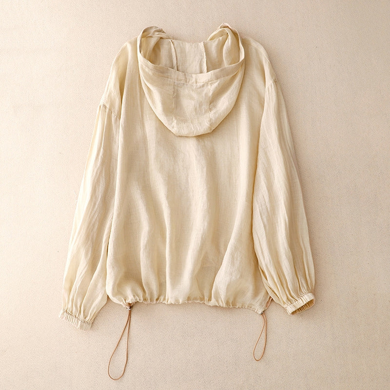 Rumi – Linen Hoodie