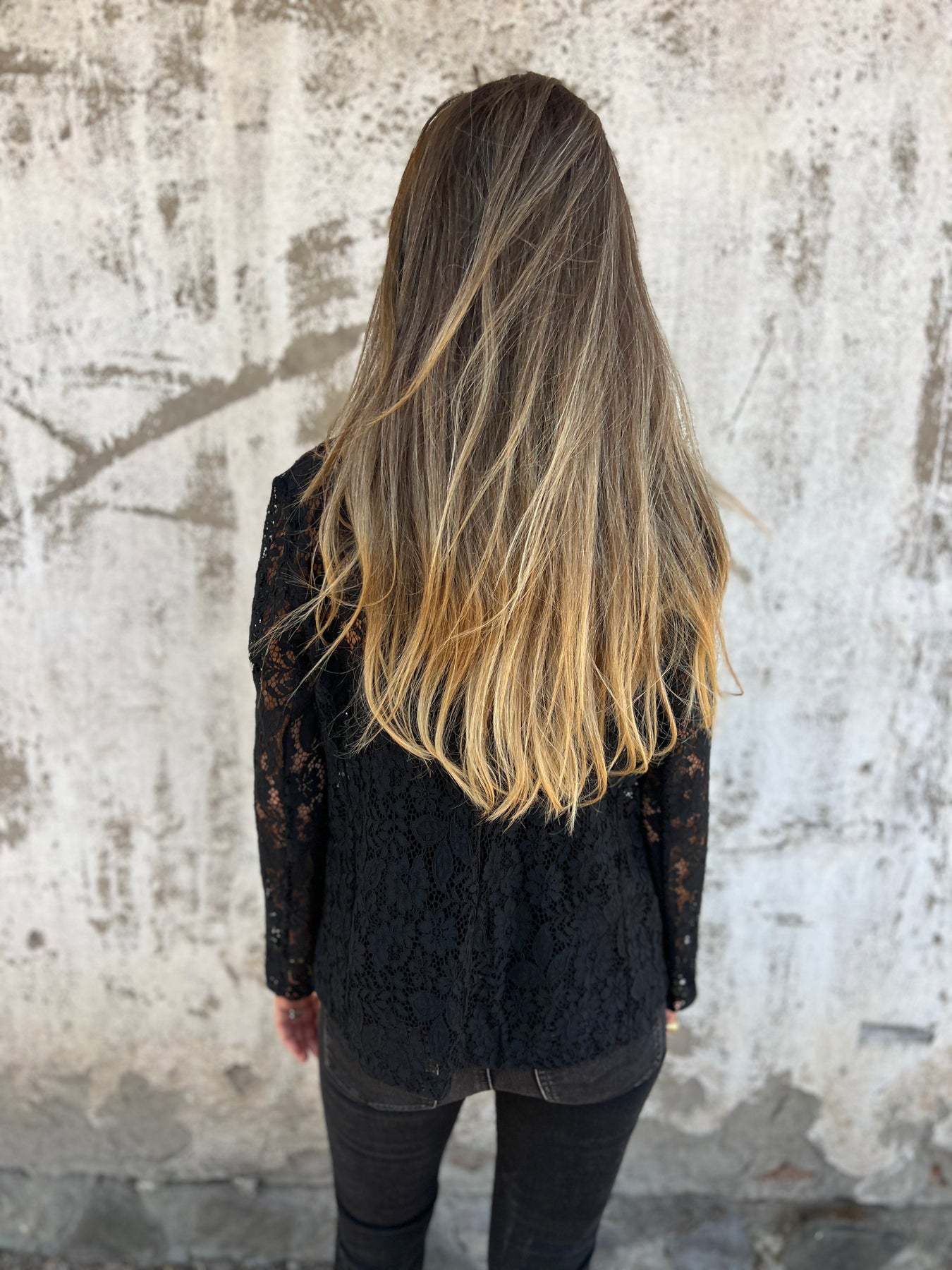 Lena – Sheer Lace Blazer