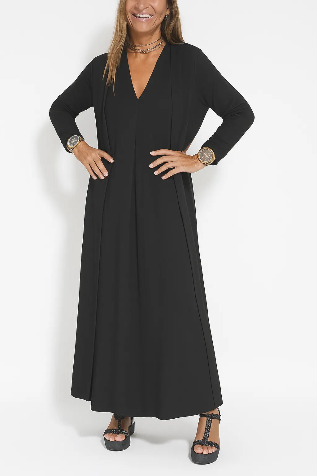 Saorla - Elegant Long Dress  + Matching Cardigan Free worth €55!