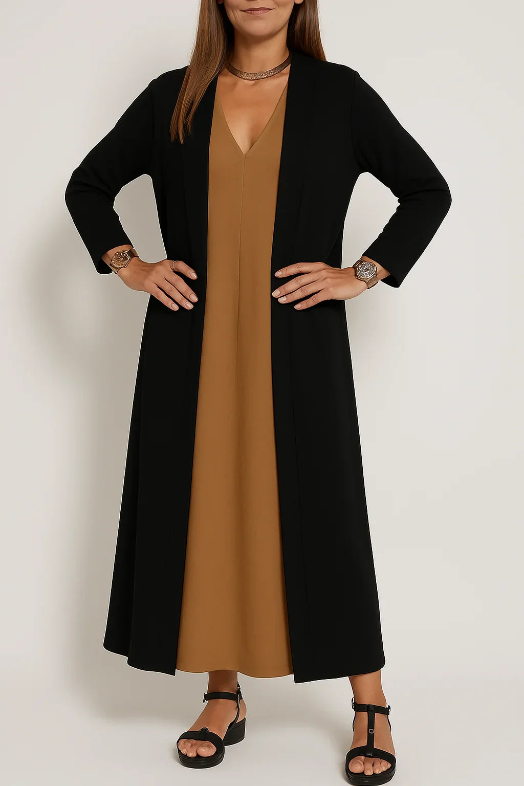Saorla - Elegant Long Dress  + Matching Cardigan Free worth €55!