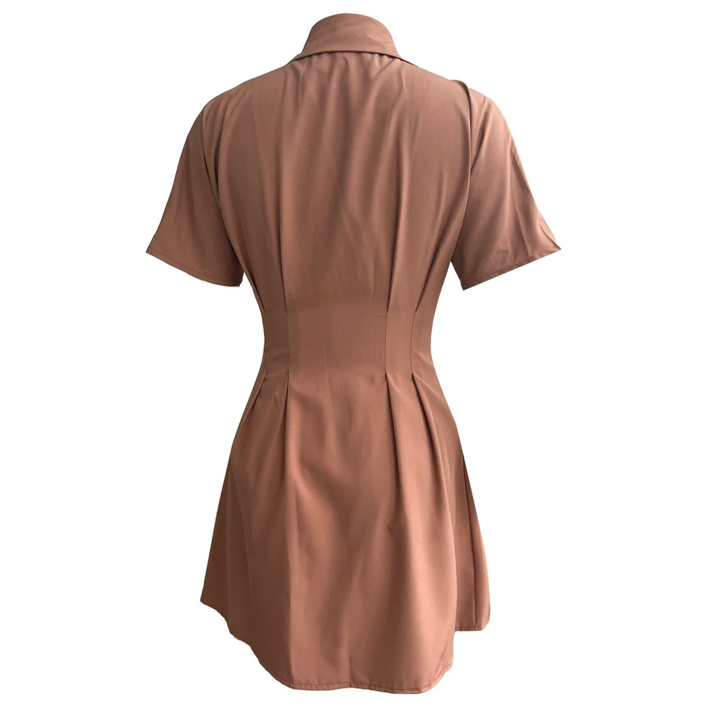 Ann – Tailored Pleat Shirt Dress