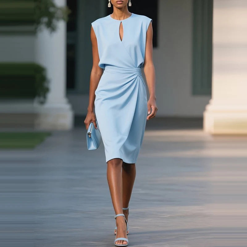 Rosa – Crossover Grace Midi Dress