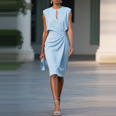 Rosa – Crossover Grace Midi Dress