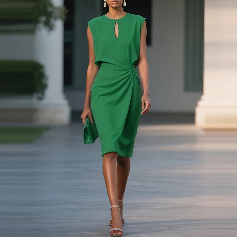 Rosa – Crossover Grace Midi Dress