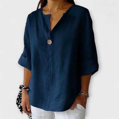 Joyce – Elegant V-Neck Blouse