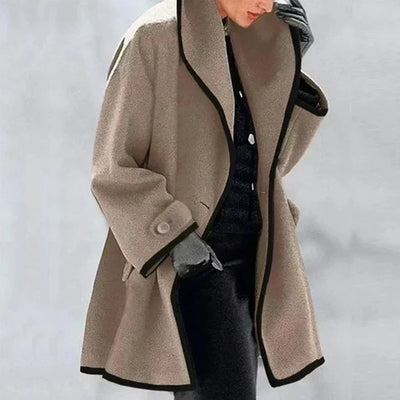 Amelia - Stylish Double-Breasted Wool Coat