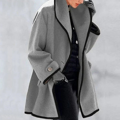 Amelia - Stylish Double-Breasted Wool Coat