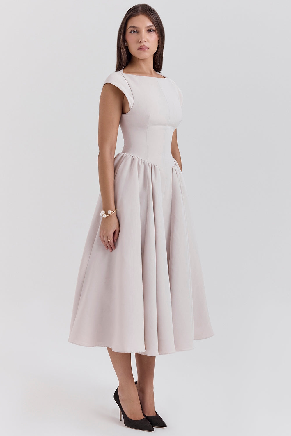 Samira - Satin Midi Dress