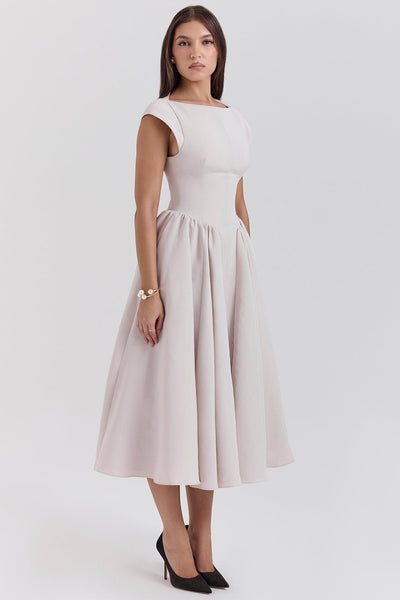 Samira - Satin Midi Dress