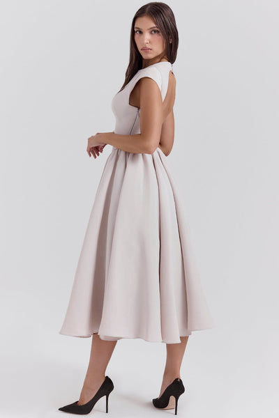 Samira - Satin Midi Dress