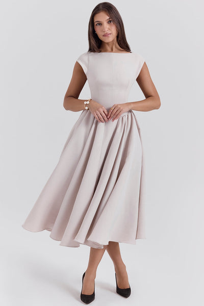 Samira - Satin Midi Dress