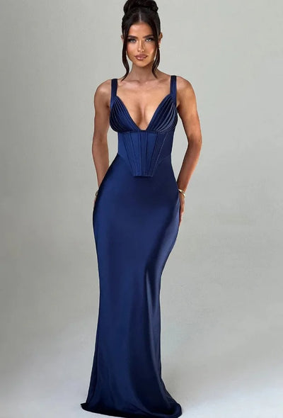 Ivory - Classy Satin Dress