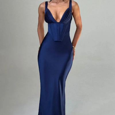 Ivory - Classy Satin Dress