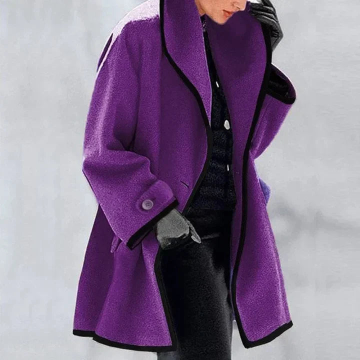 Amelia - Stylish Double-Breasted Wool Coat