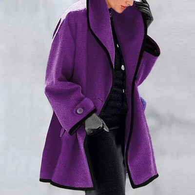 Amelia - Stylish Double-Breasted Wool Coat