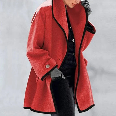 Amelia - Stylish Double-Breasted Wool Coat