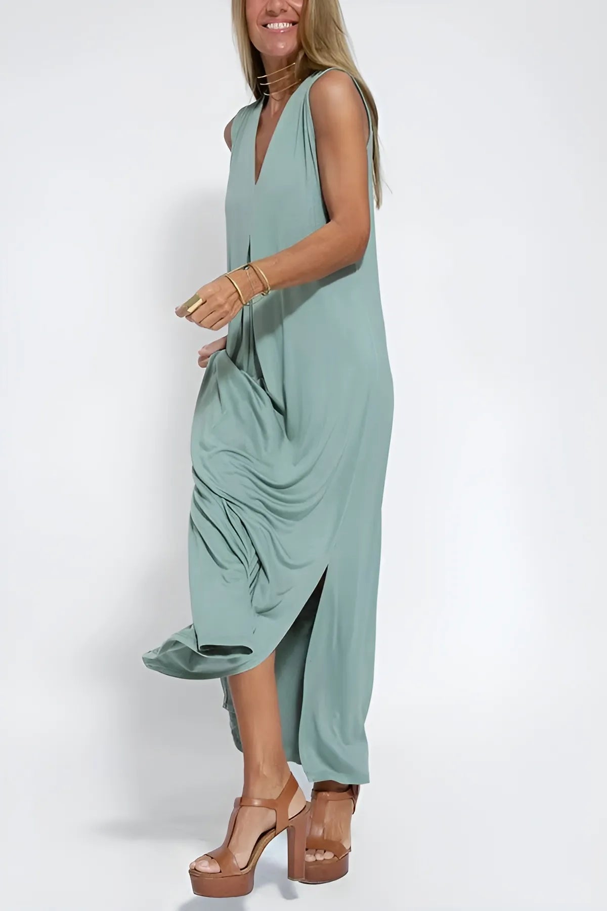 Saorla - Elegant Long Dress  + Matching Cardigan Free worth €55!