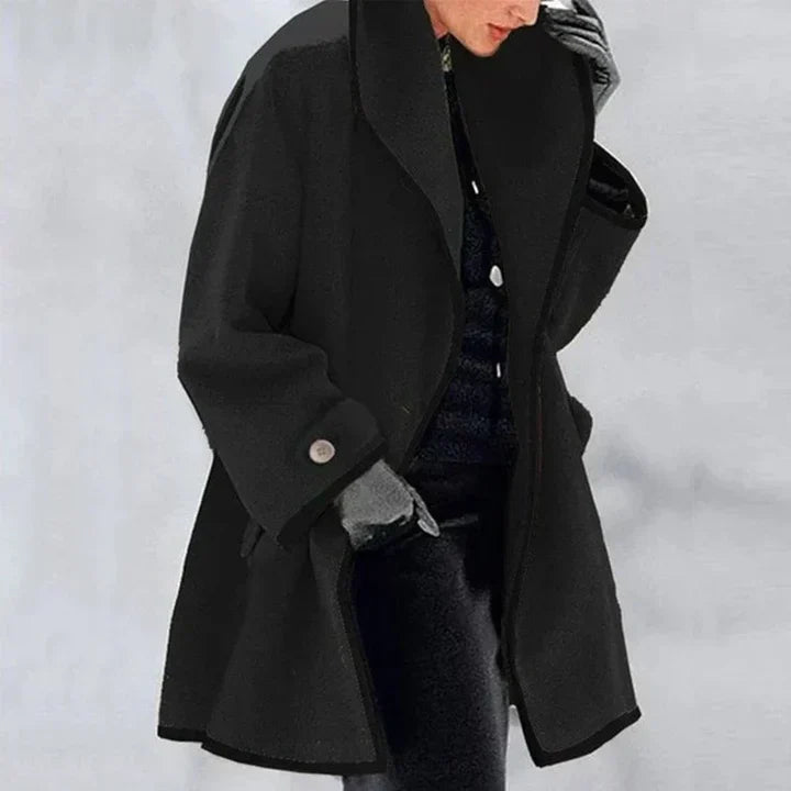 Amelia - Stylish Double-Breasted Wool Coat